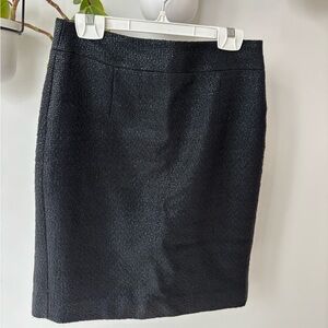 Banana Republic Black Lined knee length skirt